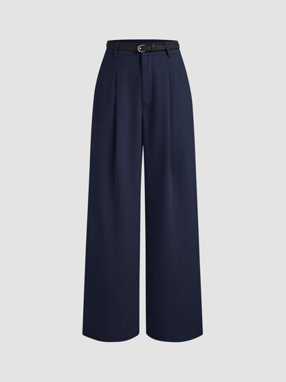 Set of 2-Sky Blue and Blue Top With High Rise Trouser