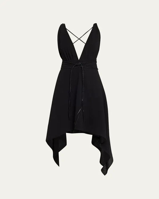Charki Plunging strappy midi dress